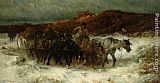 Adolf Schreyer Famous Paintings - Homeward Bound